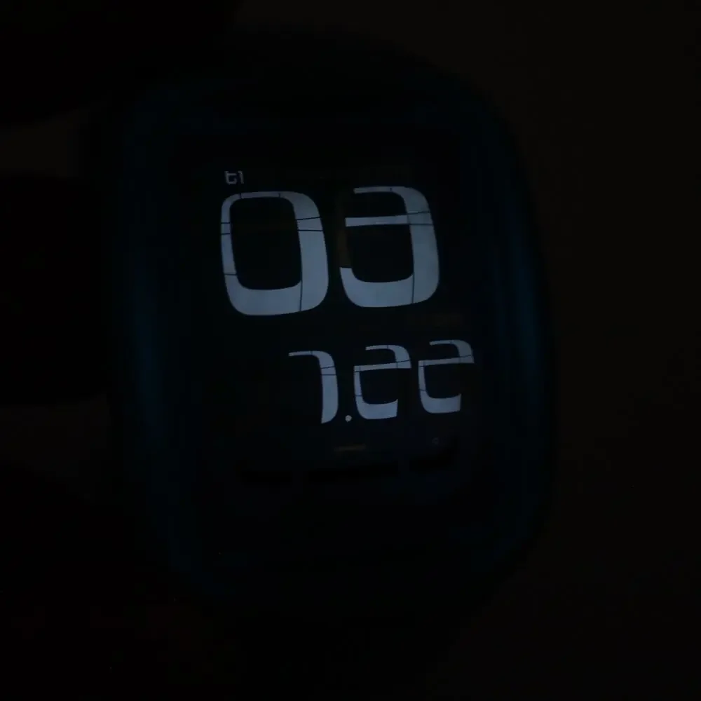 Swatch Touch Blue Digital 39mm Watch Alarm Chrono Timer Silicone w New Battery